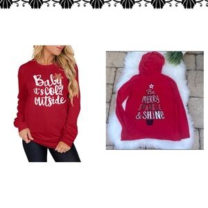 2 Ladies Christmas Shirts ⭐️🎄   - Like New